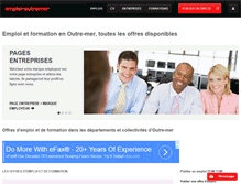 Tablet Screenshot of emploi-outremer.com